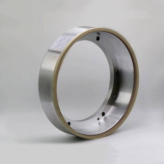 Ceramic peripheral grinding wheel for indexable tool grinding