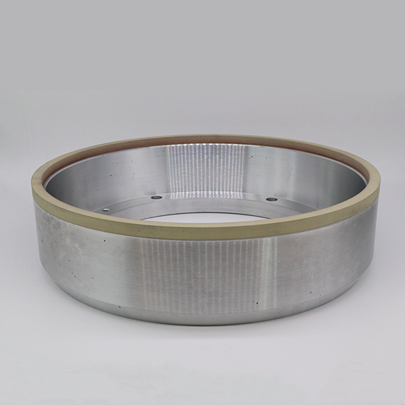 Ceramic peripheral grinding wheel for indexable tool grinding