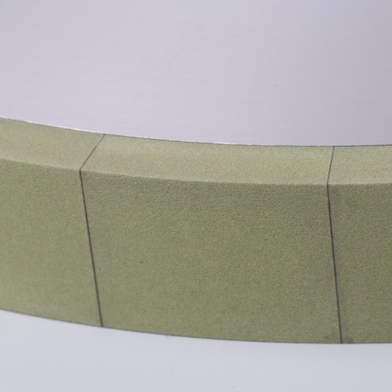 Vitrified diamond grinding wheel for machining PDC composite pieces/drill bits