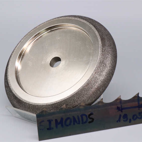 Electroplated Grinding Wheel for Band Saw Sharpening