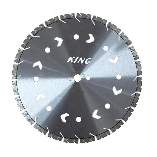 Laser-Welded Diamond Saw Blade - Dot-Serrated Wave Tooth Design