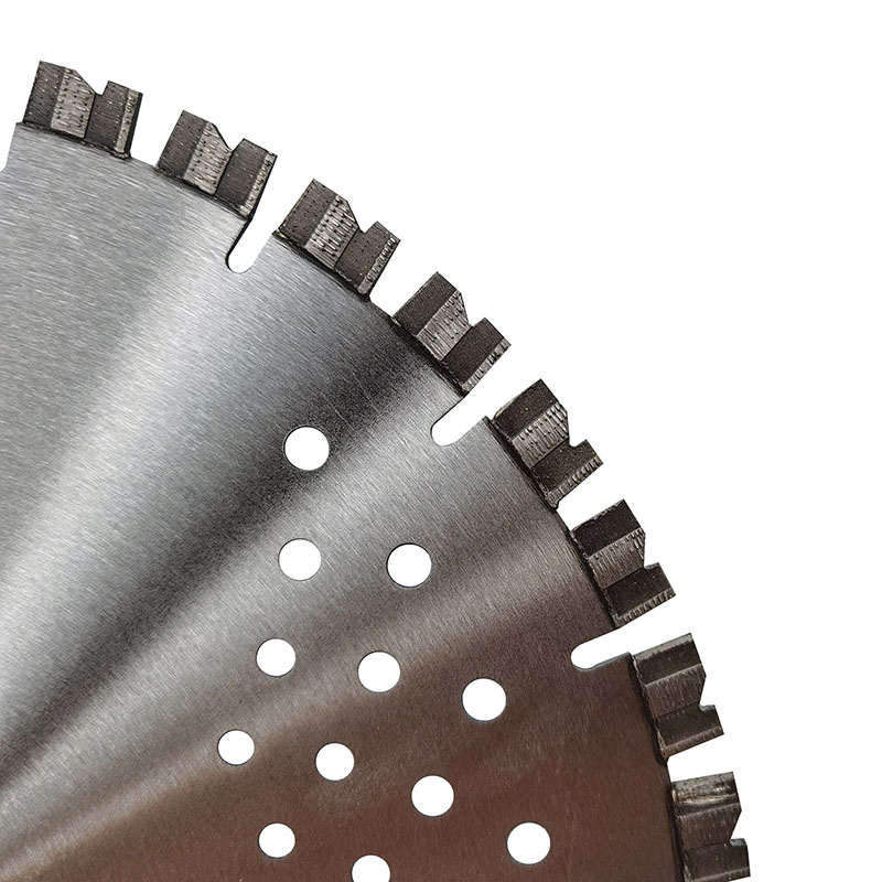 Laser-Welded Diamond Saw Blade with Uniform/Orderly Arranged Segments - Short Serrated Wave Teeth