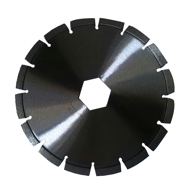 250mm Laser-Welded Diamond Flat-Top Grooving Blade with Hexagonal Arbor