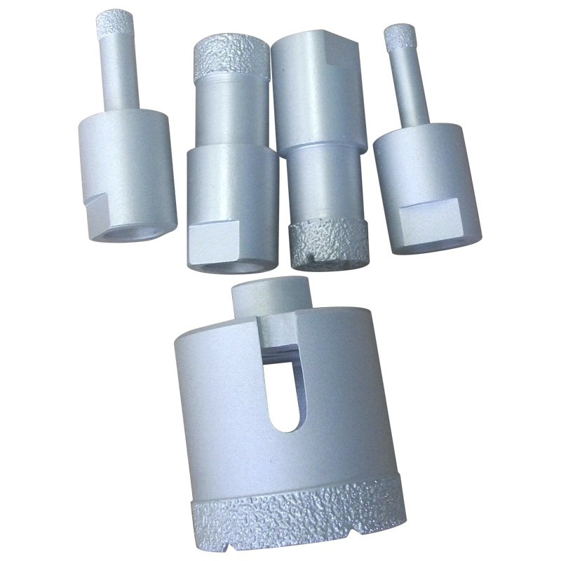 Diamond brazed thin wall drill