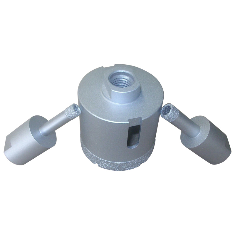 Diamond brazed thin wall drill