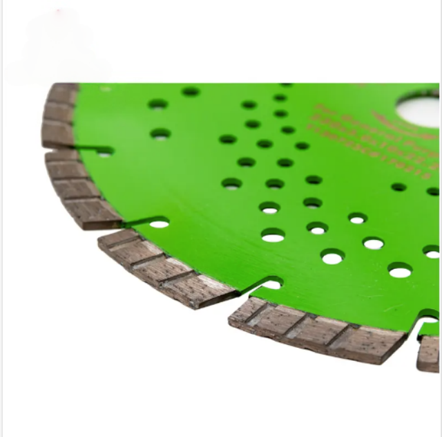 Stones Cutting Laser Welded Turbo Bevel Diamond Saw Blade with Slant Slot Segments