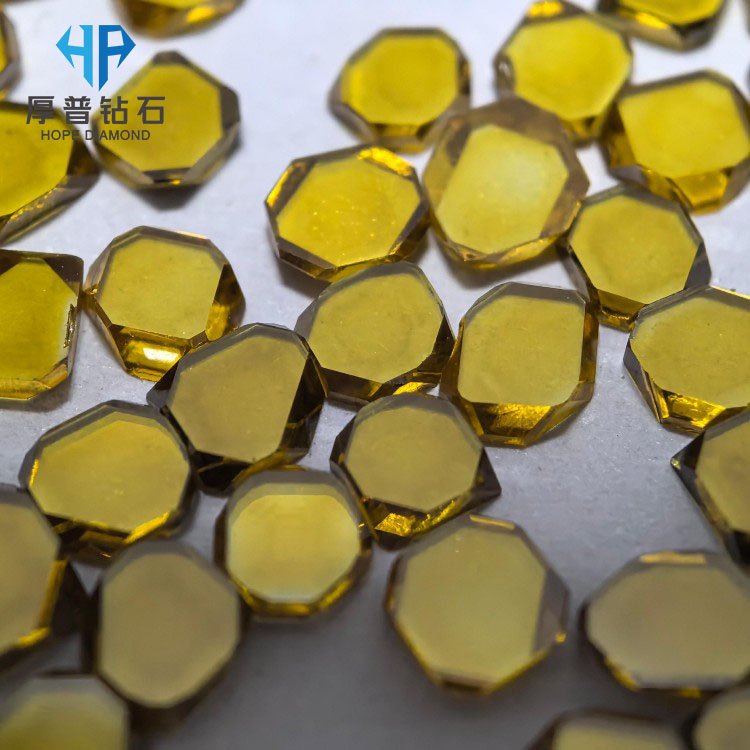 Size 3.5x3.5x1.0mm Single Crystal Diamond Plate for Precision Grinding Wheel Tools