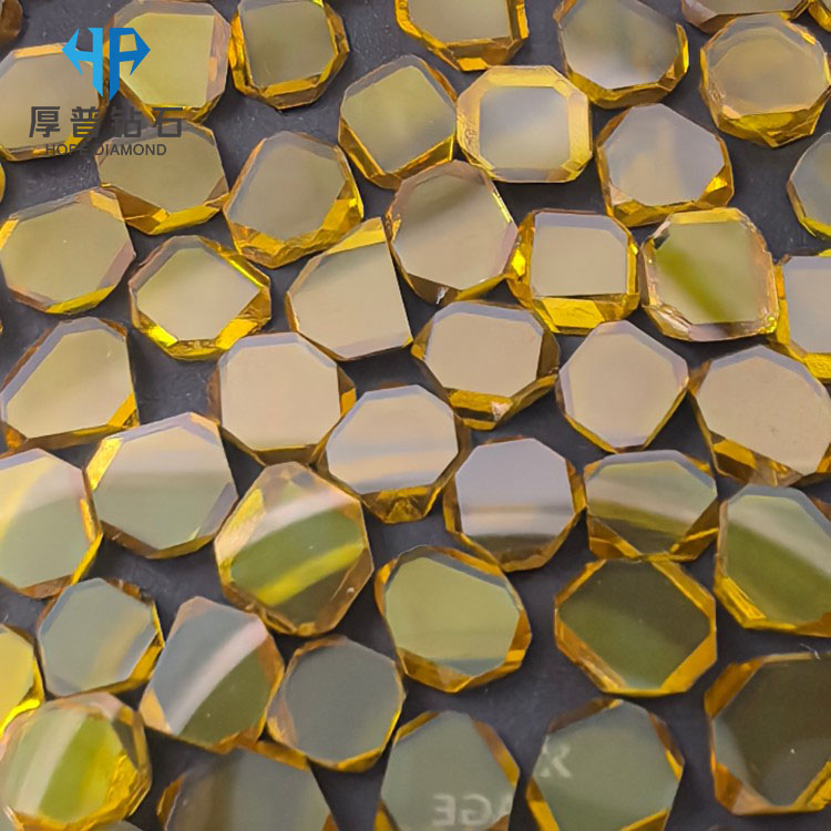 Size 3.5x3.5x1.0mm Customization Supported Single Crystal Diamond Plates for Grinding Wheel and Cutting Tools