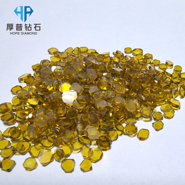 Size 3.5x3.5x1.0mm Customization Supported Single Crystal Diamond Plates for Grinding Wheel and Cutting Tools