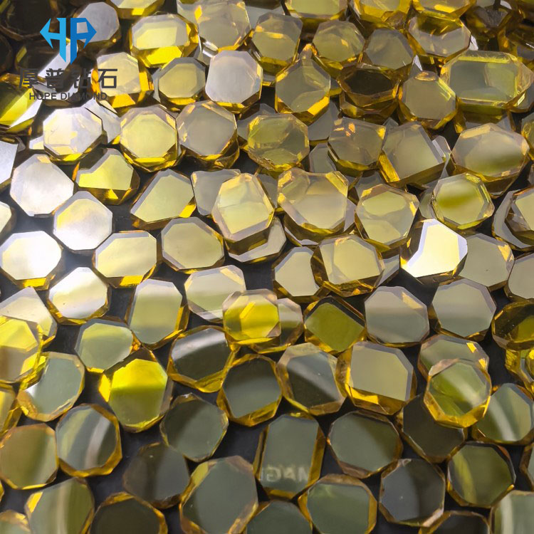 Size 3.5x3.5x1.0mm Customization Supported Single Crystal Diamond Plates for Grinding Wheel and Cutting Tools