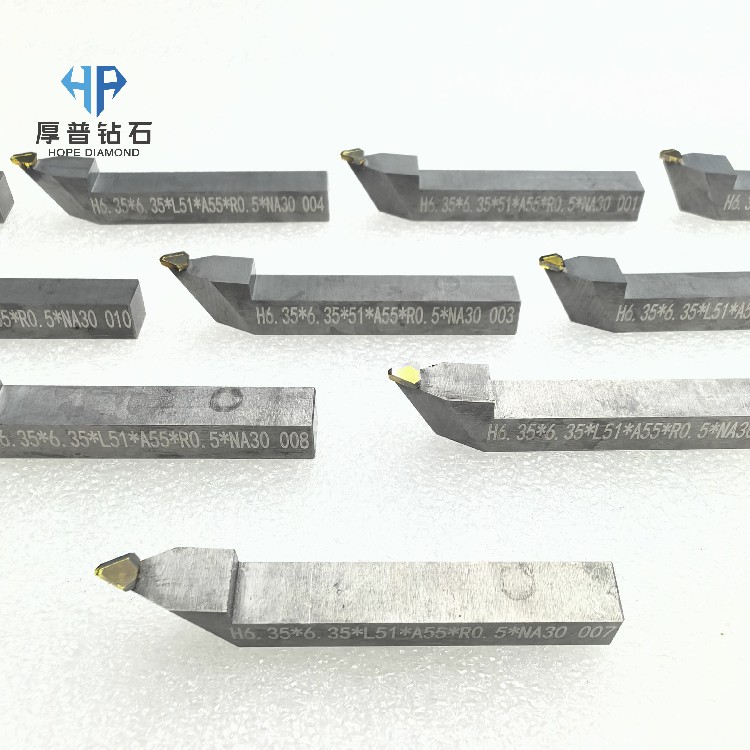 H6.35*6.35*51*A55*R0.5*NA30 Hope Single Crystal Diamond Tools Ultra-Precision Machining for Mirror Surface Finish