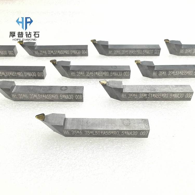 H6.35*6.35*51*A55*R0.5*NA30 Hope Single Crystal Diamond Tools Ultra-Precision Machining for Mirror Surface Finish