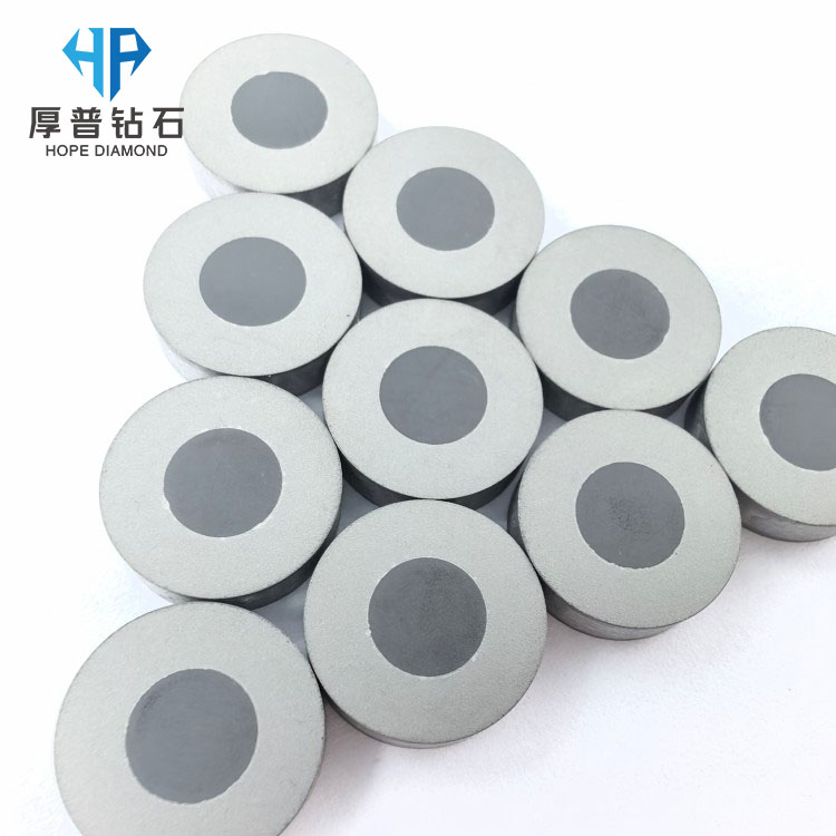 Polycrystalline Diamond Dies Blank PCD Diamond Wire Drawing Die Core with Tungsten Carbide Support for PCD Wire Drawing Die