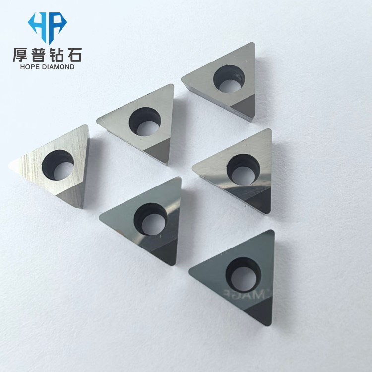 E6 PCD Welded Cutter Turning Tool TPGW0902 Processing Engine Blocks Cylinder Head Cnc External Boring Lathe