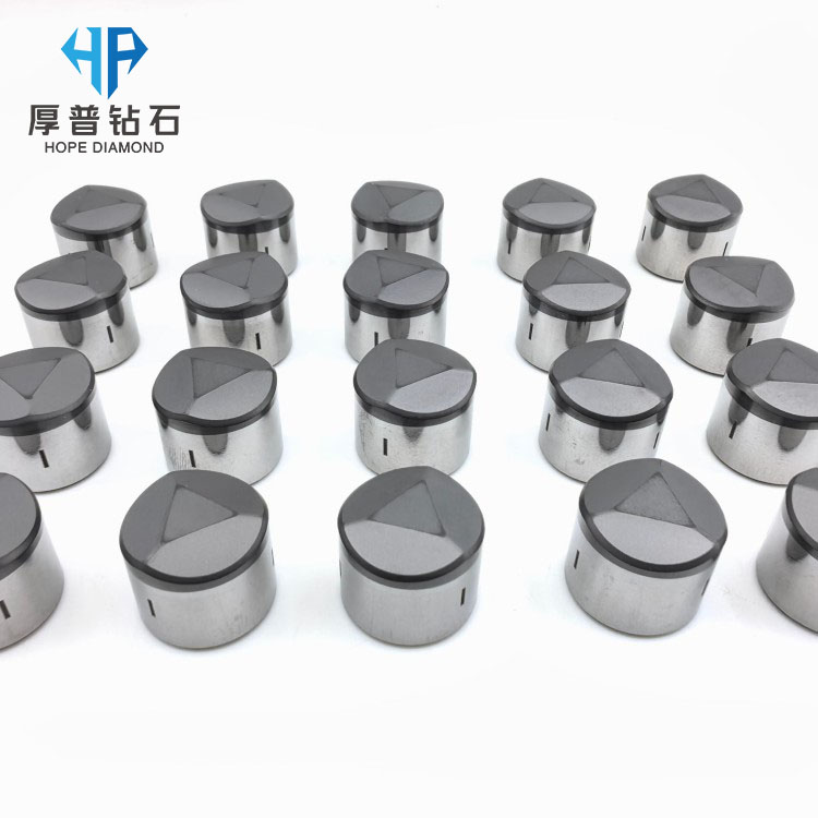 Oil PDC Cutter 1613mm Cobalt Leached Ridged and Triple-Ridged Shape for PDC Drill Bit and PDC Reamer Oil Drilling