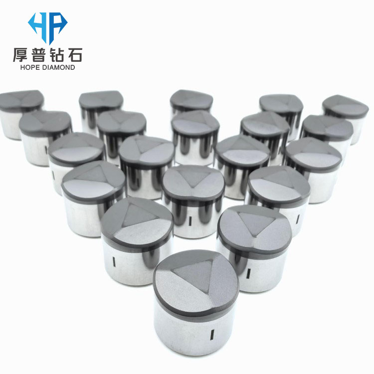 Oil PDC Cutter 1613mm Cobalt Leached Ridged and Triple-Ridged Shape for PDC Drill Bit and PDC Reamer Oil Drilling
