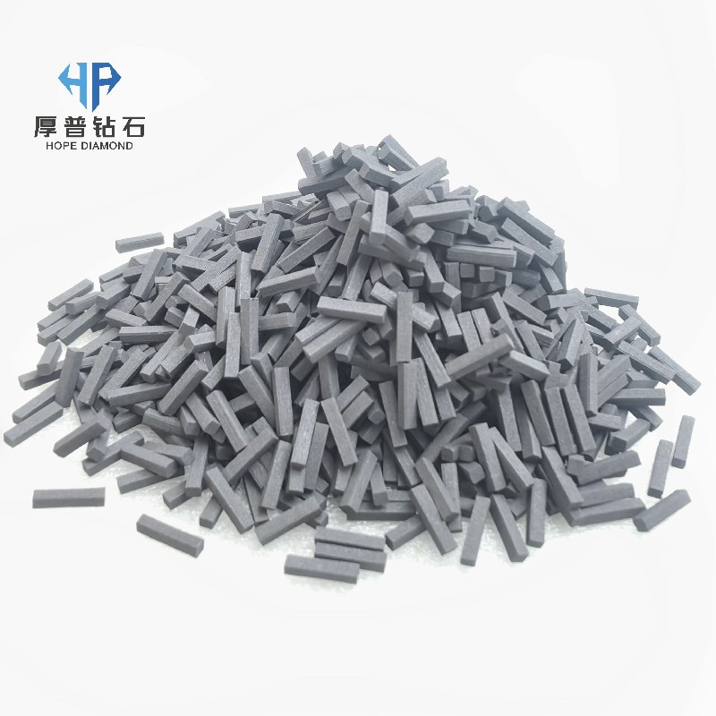 TSP Diamond Cutter Triangle Cube Cylinder Shape for Oil Well Drill Bit Mining Geological Drilling
