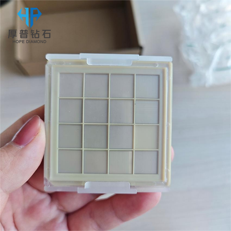 Ra 1 nm 600 nm 12*12*0.5mm Slice 2200 Thermal Conductivity Diamond Nanodiamond Seed