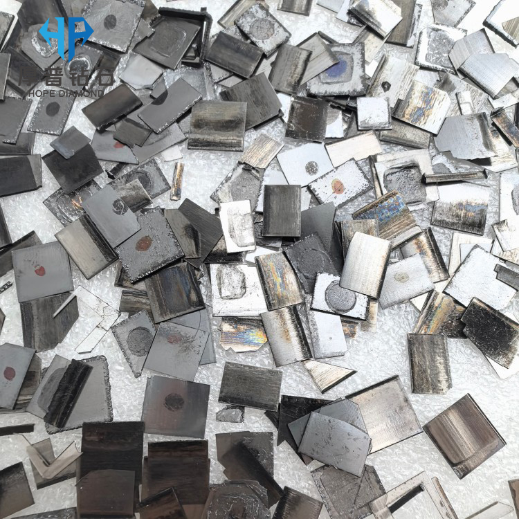 Size 0.3-1.0mm Industrial Grade CVD Diamond Scrap Material for Sintered Tools Abrasive Processing and Reuse Applications