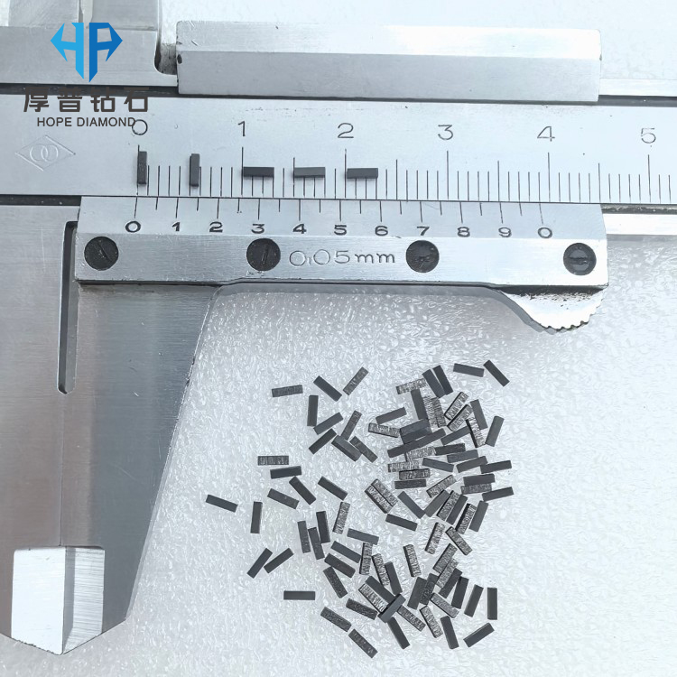 Size 4.0x0.8x0.8mm High Purity CVD Polycrystalline Diamond Blanks for Cutting Tools Superior Hardness and Wear Resistance