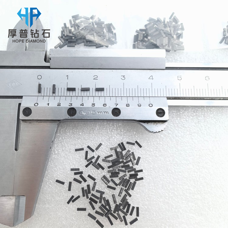 Size 4.0x0.8x0.8mm High Purity CVD Polycrystalline Diamond Blanks for Cutting Tools Superior Hardness and Wear Resistance