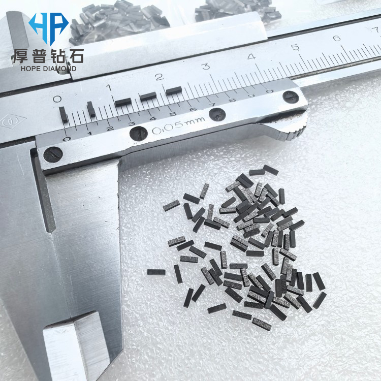 Size 4.0x0.8x0.8mm High Purity CVD Polycrystalline Diamond Blanks for Cutting Tools Superior Hardness and Wear Resistance