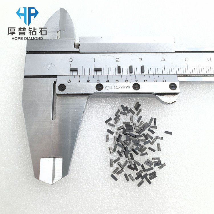 Size 3.0x1.0x1.0mm High Purity CVD Polycrystalline Diamond Blanks for Cutting Tools Superior Hardness and Wear Resistance