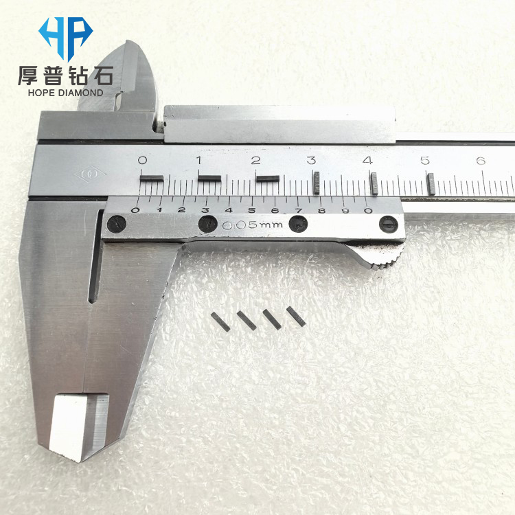 Size 4.0x0.8x0.8mm High Purity CVD Polycrystalline Diamond Blanks for Cutting Tools Superior Hardness and Wear Resistance