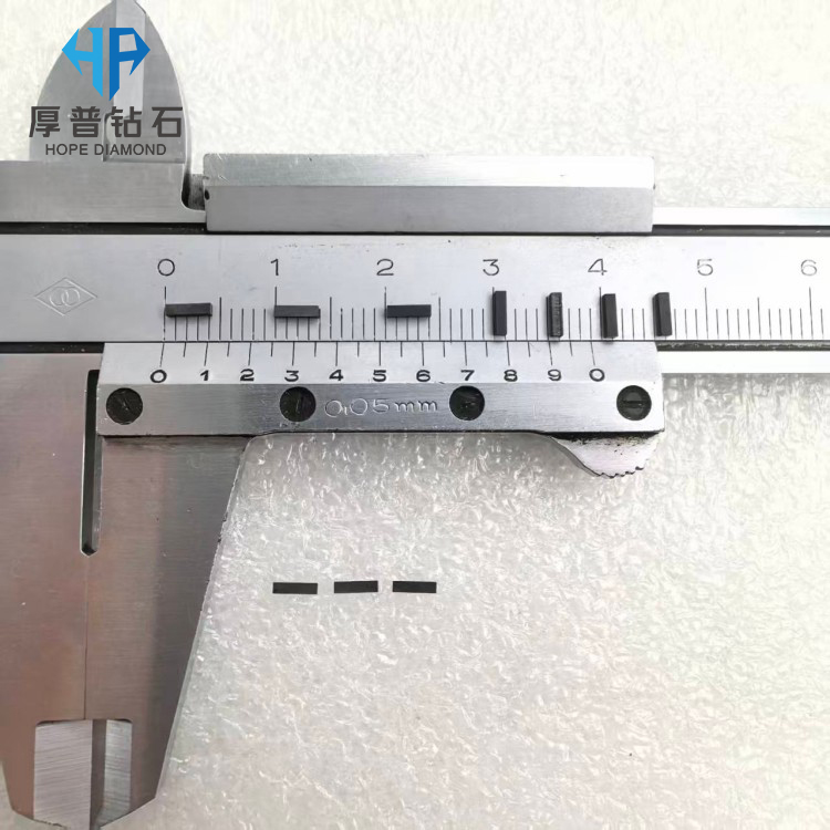 Size 4.0x1.0x1.0mm High Purity CVD Polycrystalline Diamond Blanks for Cutting Tools Superior Hardness and Wear Resistance