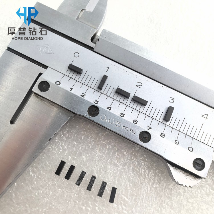 Size 4.0x1.2x1.2mm High Purity CVD Polycrystalline Diamond Blanks for Cutting Tools Superior Hardness and Wear Resistance