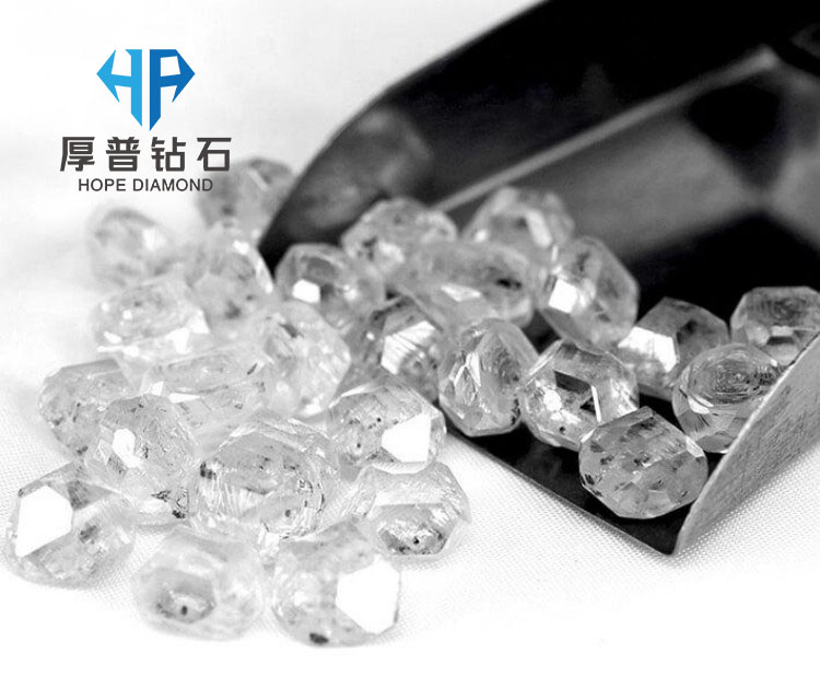 Wholesale HPHT Lab Created Rough Diamond Raw Uncut Synthetic Diamond Crystal for Making Polished Diamond Jewelry