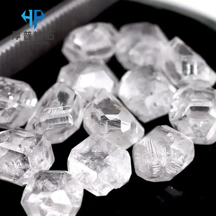 Wholesale HPHT Lab Grown Rough Diamond Raw Uncut Synthetic Diamond Crystal for Jewelry Making
