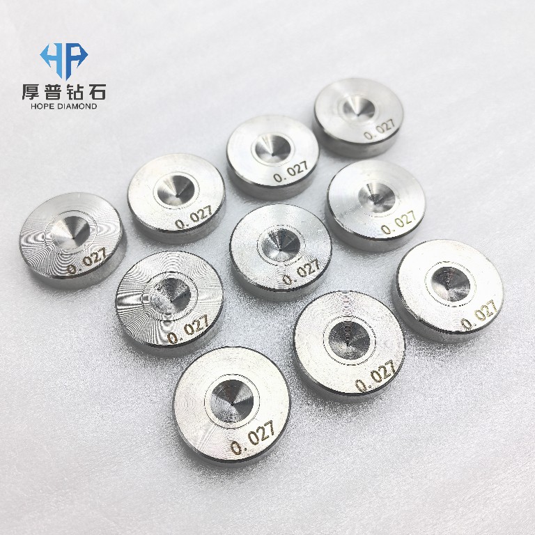 Size 25x6mm Hole 0.027mm ND Wire Drawing Die Natural Diamond Drawing Dies for Drawing Semiconductor Bonding Wires