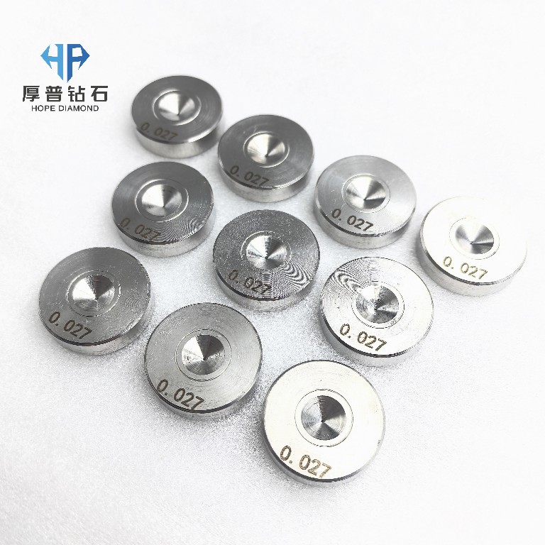 Size 25x6mm Hole 0.027mm ND Wire Drawing Die Natural Diamond Drawing Dies for Drawing Semiconductor Bonding Wires
