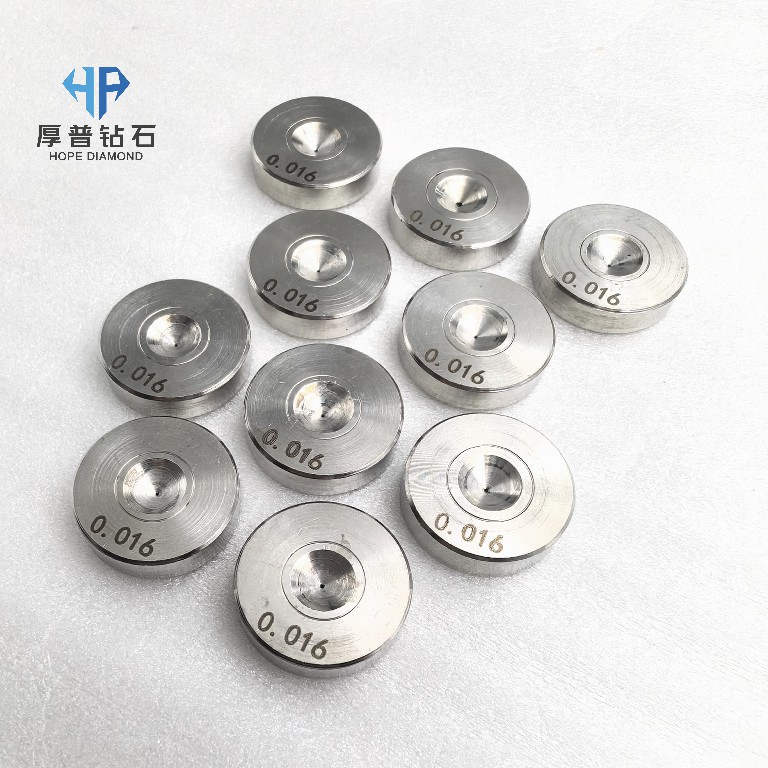 ND Diamond Wire Drawing Die 25x6mm Hole 0.016mm for Copper Aluminum Steel and Alloy Wire