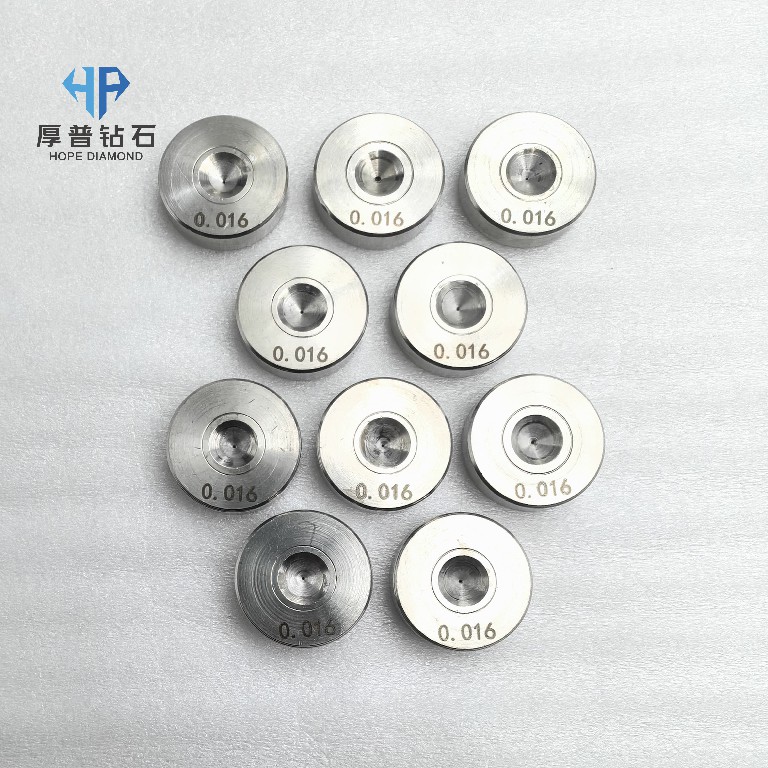 ND Diamond Wire Drawing Die 25x6mm Hole 0.016mm for Copper Aluminum Steel and Alloy Wire