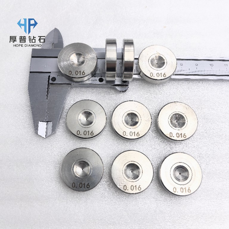 ND Diamond Wire Drawing Die 25x6mm Hole 0.016mm for Copper Aluminum Steel and Alloy Wire