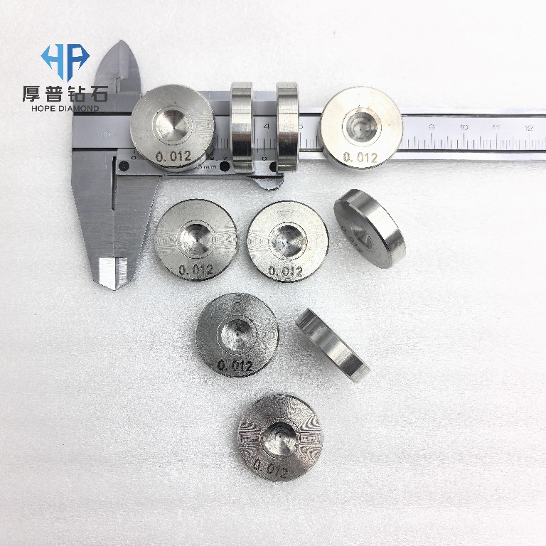 Size 25x6mm Hole 0.012mm ND Wire Drawing Die Stainless Steel Holder Drawing Copper-Aluminum-Steel Wire Customization Supported
