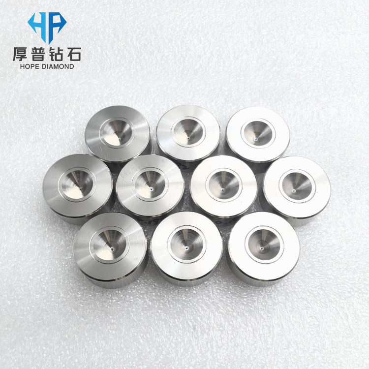 MCD Wire Drawing Die Size 28x12mm Hole 0.192mm Stainless Steel Holder Drawing Aluminum-steel Wire Customization Supported
