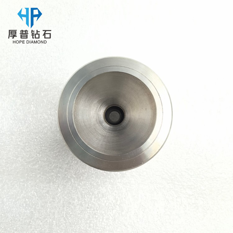 PCD Wire Drawing Dies OEM Stainless Steel Casing Hole 4.900mm Size 43x30mm for Copper/Aluminum Wire High Wear Resistance Long