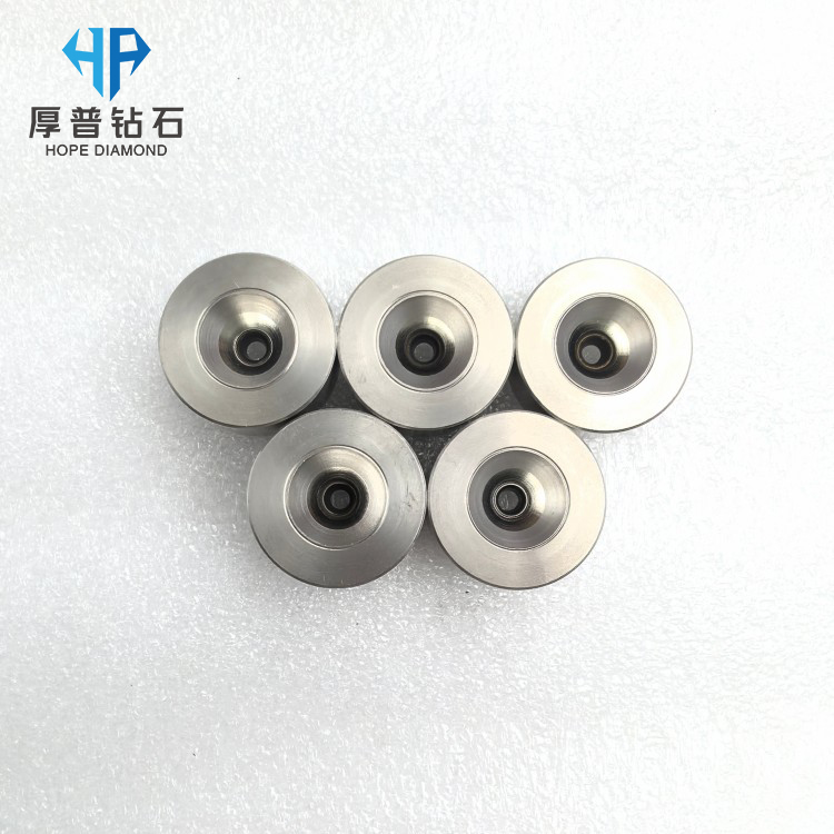 PCD Wire Drawing Die Size 28x14mm Stainless Steel Casing Hole Size 3.400mm Processing Copper, Aluminum Wire With Long Work Life