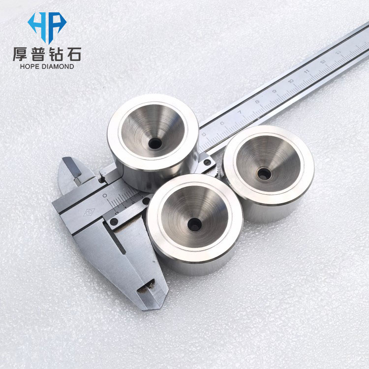 Size 35x19mm Hole Size 3.200mm PCD Wire Drawing Die Stainless Steel Casing Processing Copper, Aluminum Wire With Long Work Life