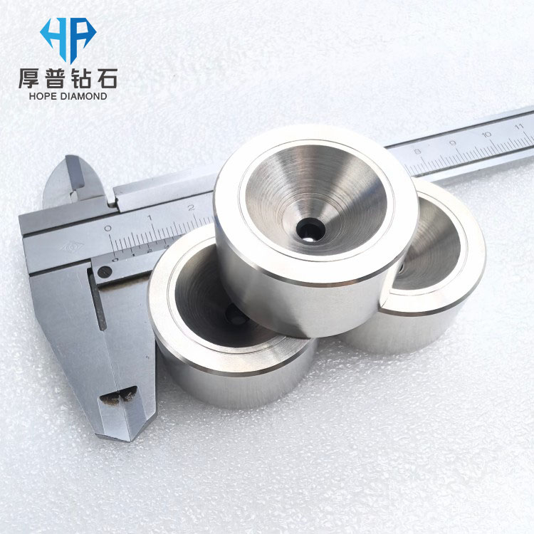 Size 35x19mm Hole Size 3.200mm PCD Wire Drawing Die Stainless Steel Casing Processing Copper, Aluminum Wire With Long Work Life