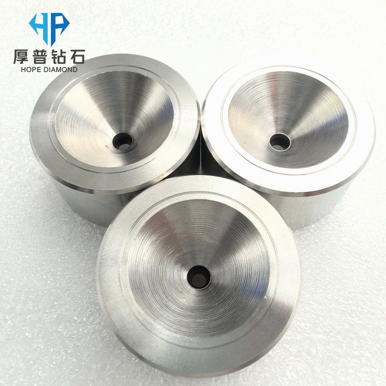Size 35x19mm Hole 2.900mm PCD Wire Drawing Die Stainless Steel Casing for Copper/Aluminum/Wire High Wear Resistance Thermal OEM