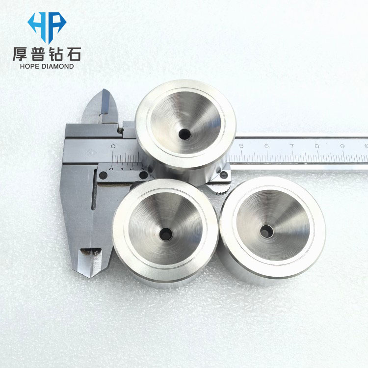 Size 35x19mm Hole 2.900mm PCD Wire Drawing Die Stainless Steel Casing for Copper/Aluminum/Wire High Wear Resistance Thermal OEM