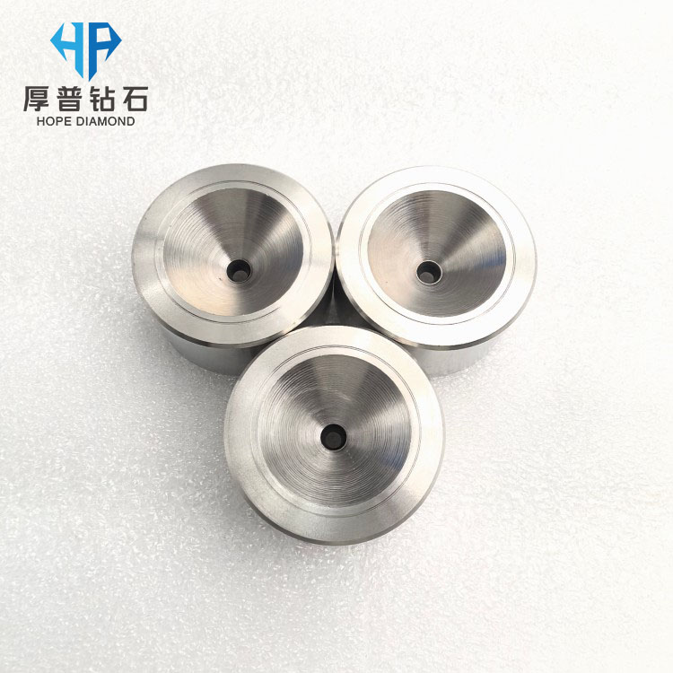Size 35x19mm Hole 2.900mm PCD Wire Drawing Die Stainless Steel Casing for Copper/Aluminum/Wire High Wear Resistance Thermal OEM