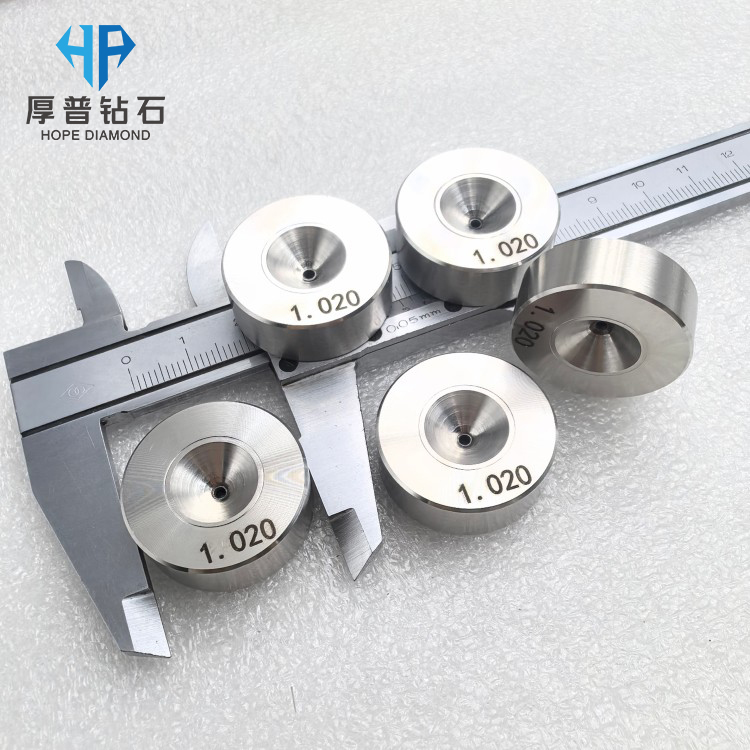 Size 28x10 Hole 1.020mm PCD Wire Stranding Die PCD Holder Production Wires Cables OEM High Wear Resistance Longer Working Life