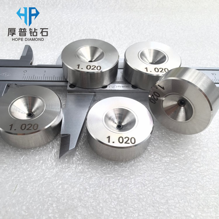 Size 28x10 Hole 1.020mm PCD Wire Stranding Die PCD Holder Production Wires Cables OEM High Wear Resistance Longer Working Life