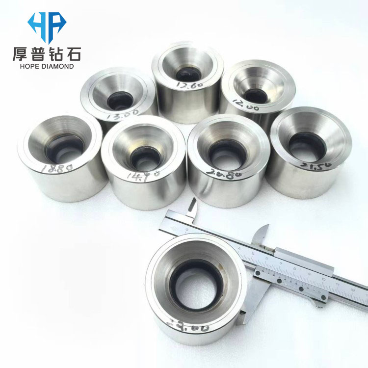 Size 60x35mm Hole 12.00-23.00mm PCD Wire Stranding Die Polished Stainless Steel OEM Customization Supported for Wires Cables