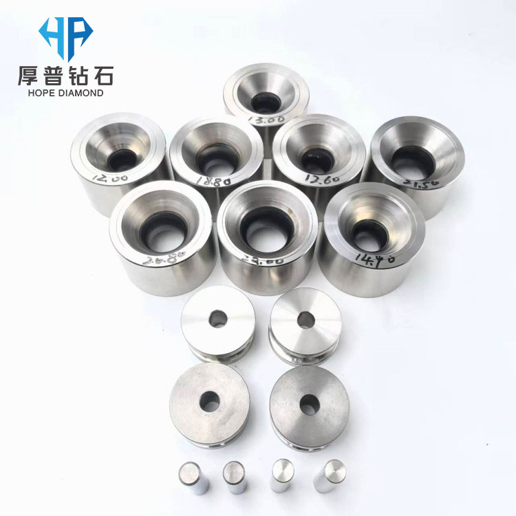 Size 60x35mm Hole 12.00-23.00mm PCD Wire Stranding Die Polished Stainless Steel OEM Customization Supported for Wires Cables